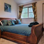 sleigh bed in ground floor bedroom